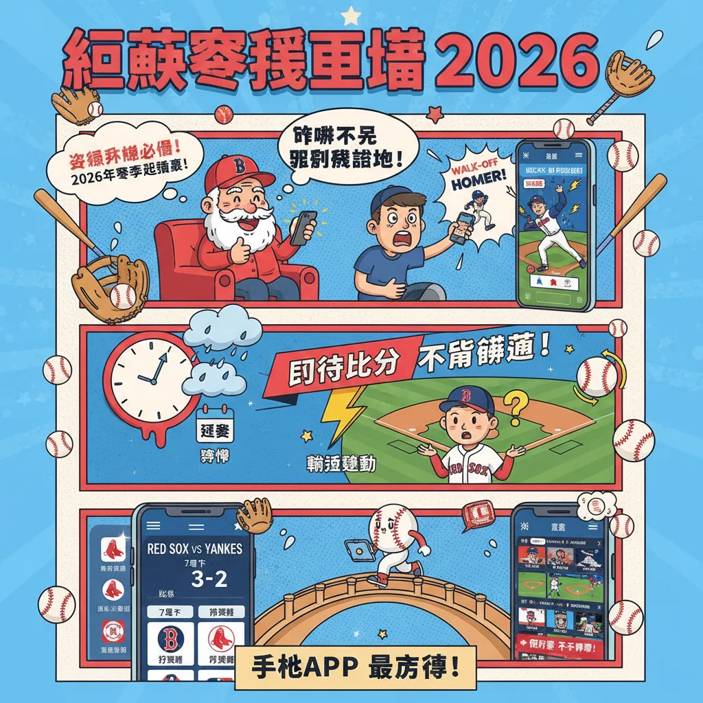紅襪賽程直播：即時比分與戰績排名一手掌握
